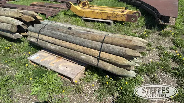 Wood fence posts