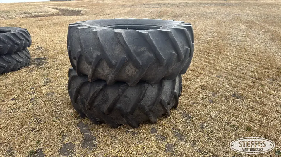 (2) BF Goodrich Power Grip 24.5-32 tires Tractor-Implement Tire
