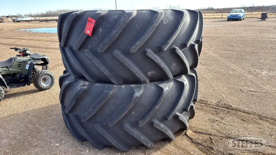 (2) Michelin Mach X Bib 800/70R38 tires Tractor-Implement Tire