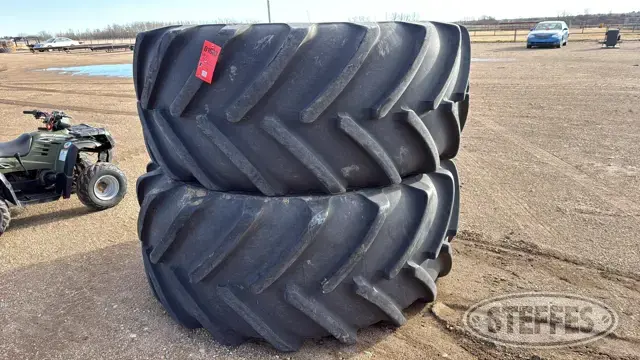 (2) Michelin Mach X Bib 800/70R38 tires