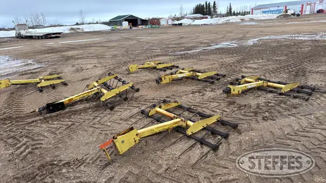 (6) Degelman harrows