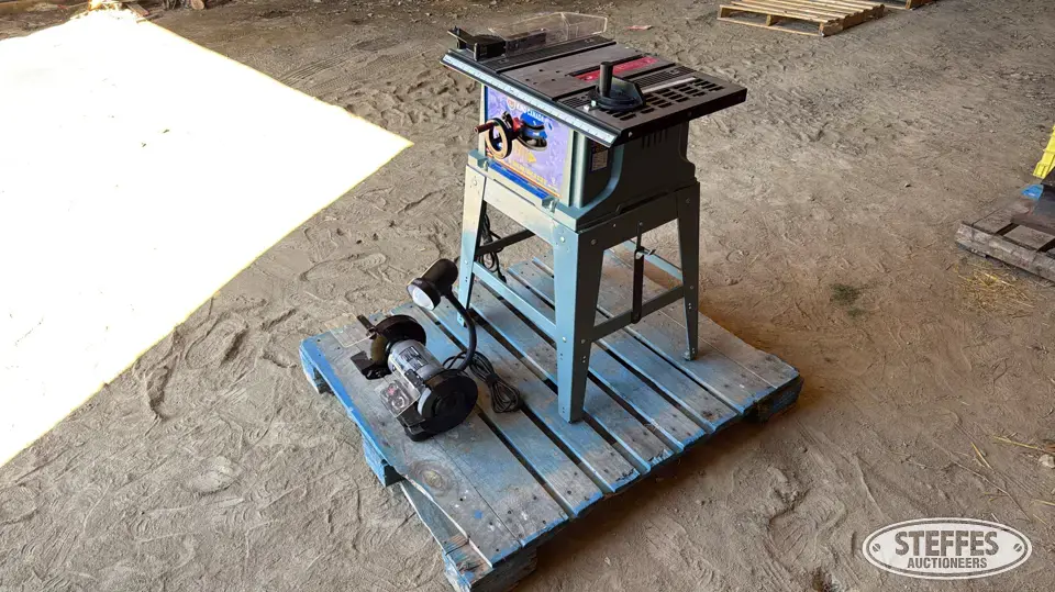 Table saw & bench grinder General Tools and Shop Supply