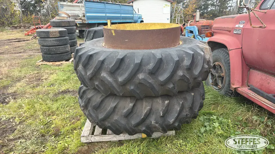 (2) Goodyear 18.4-38 tires Tractor-Implement Tire