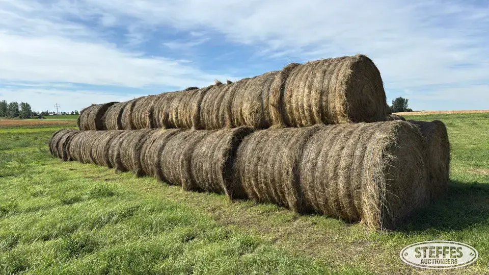 (34) 5x6 round bales Forage