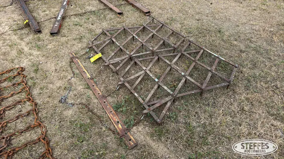 (2) Diamond drag harrow Farm Support Item