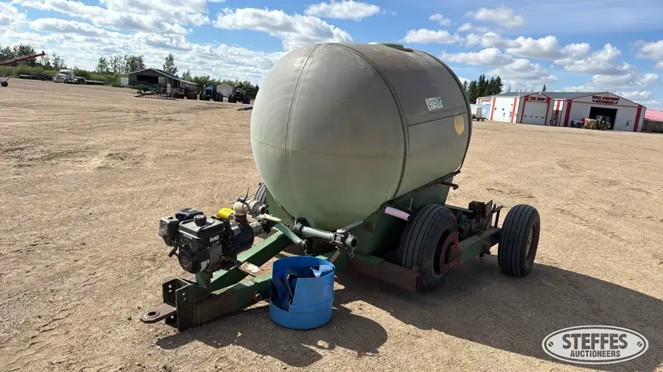 Shop-built water tender wagon