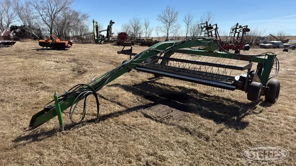 Shop-built swath tedder Rake