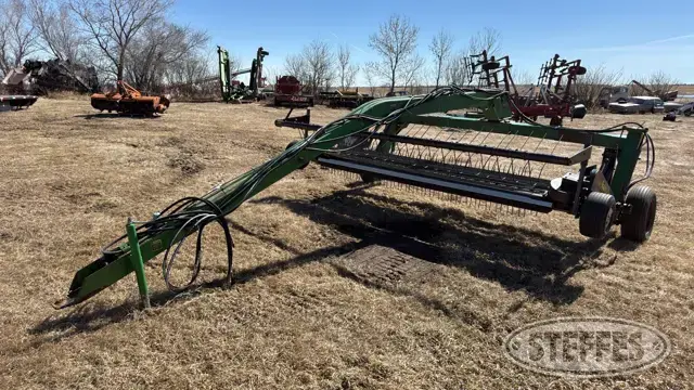 Shop-built swath tedder