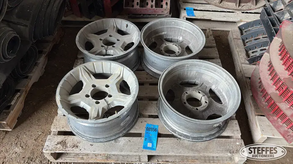 (4) Aluminum wheels Farm Support Item