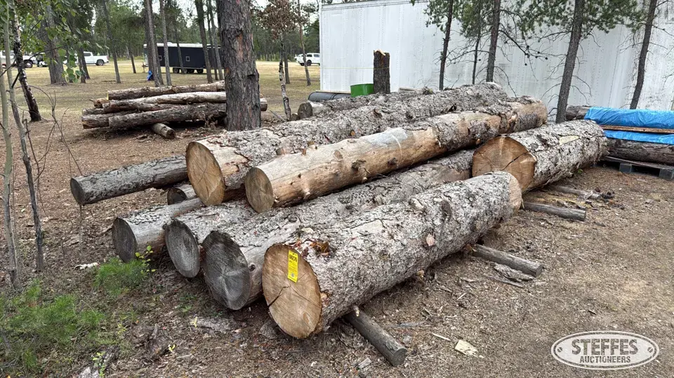 (15) Spruce saw logs Construction Support Item