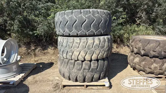 (3) 23.5R25 tires