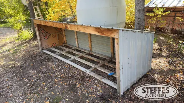 Wood storage shelter