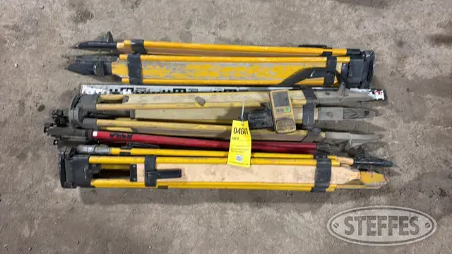 Topcon LS-70B level sensor & (3) tripods