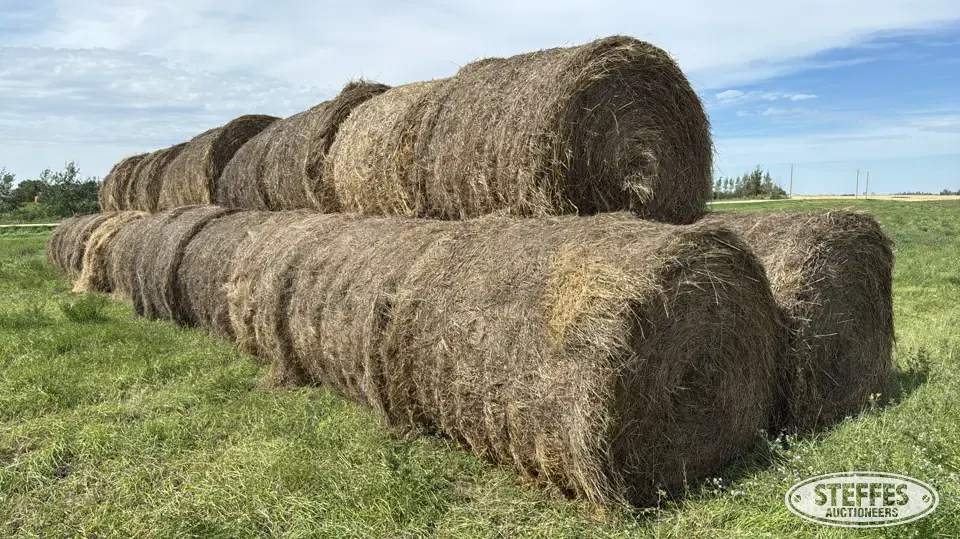 (34) 5x6 round bales Forage