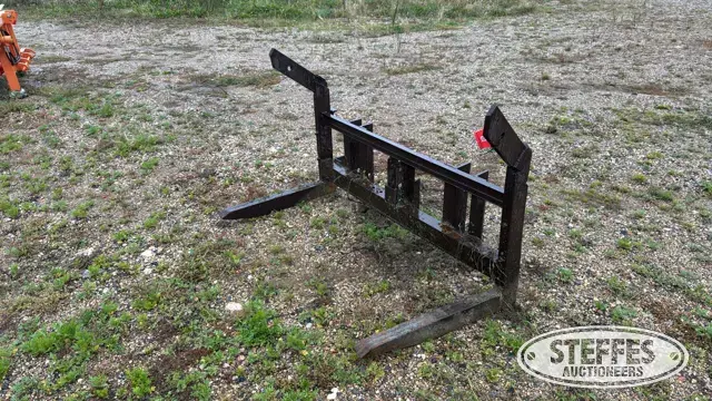 Shop-built loader fork attachment