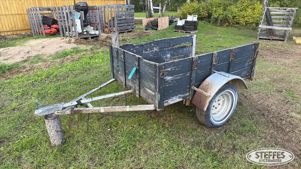 Shop-built single axle utility trailer