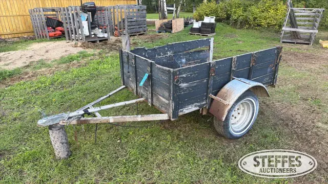 Shop-built single axle utility trailer