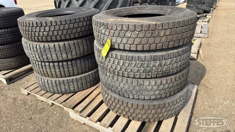 (8) Goodyear 11R22.5 tires Truck Tire