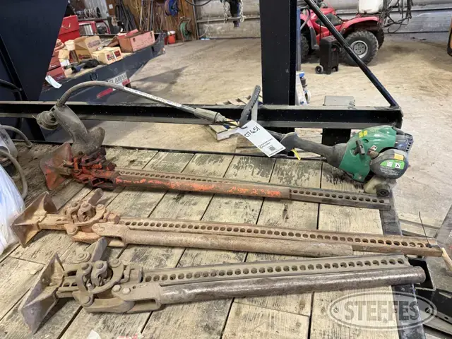 (3) Handyman jacks & string trimmer