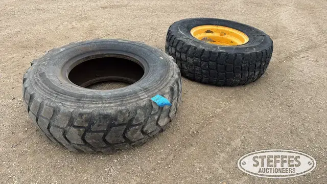 (2) 17.5R25 tires