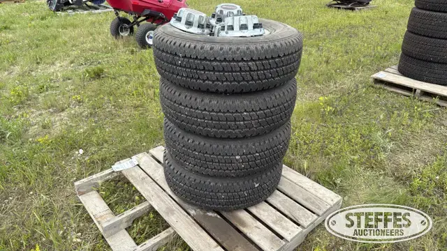 (4) Bridgestone M773 LT245/75R16 tires