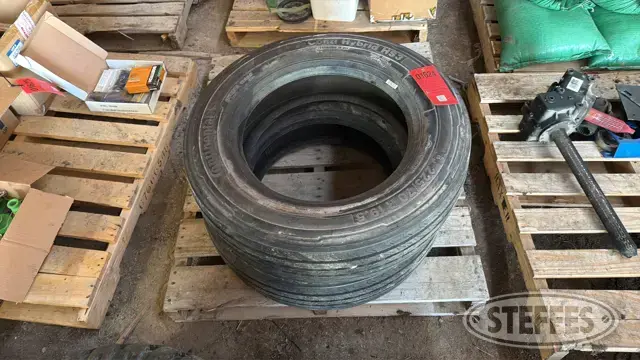 (2) Continental 225/70R19.5 tires