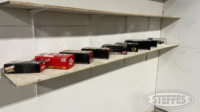 (9) Diecast collectible race cars