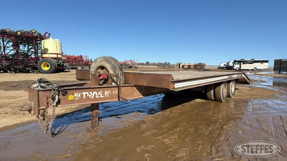 1990 Trail King TK 20 Flatbed Trailer