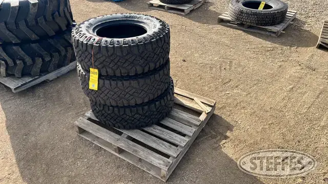 (3) Goodyear Wrangler LT285/70R17 tires