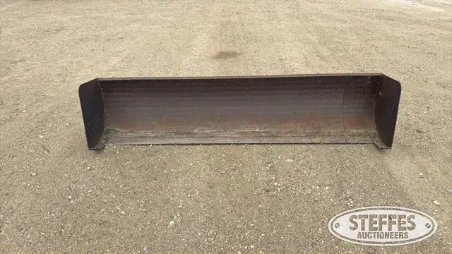 Skid steer snow pusher