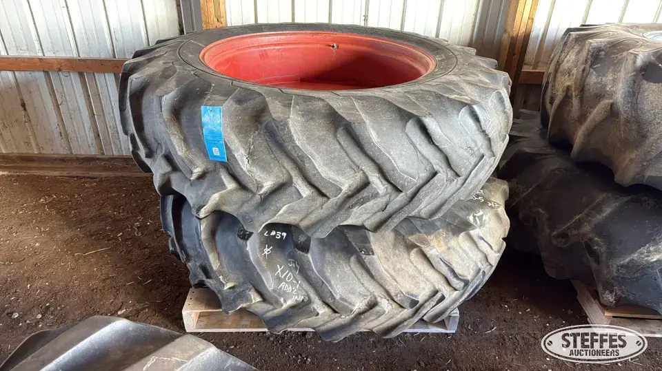 (2) Goodyear 18.4-38 tires Tractor-Implement Tire