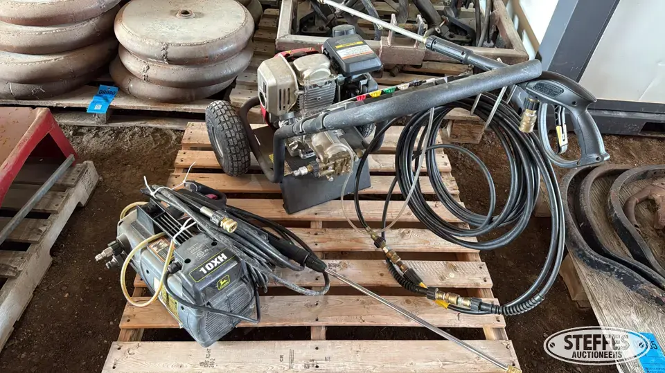 (2) Pressure washers Farm Support Item