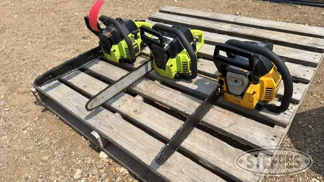(3) Poulan chainsaws