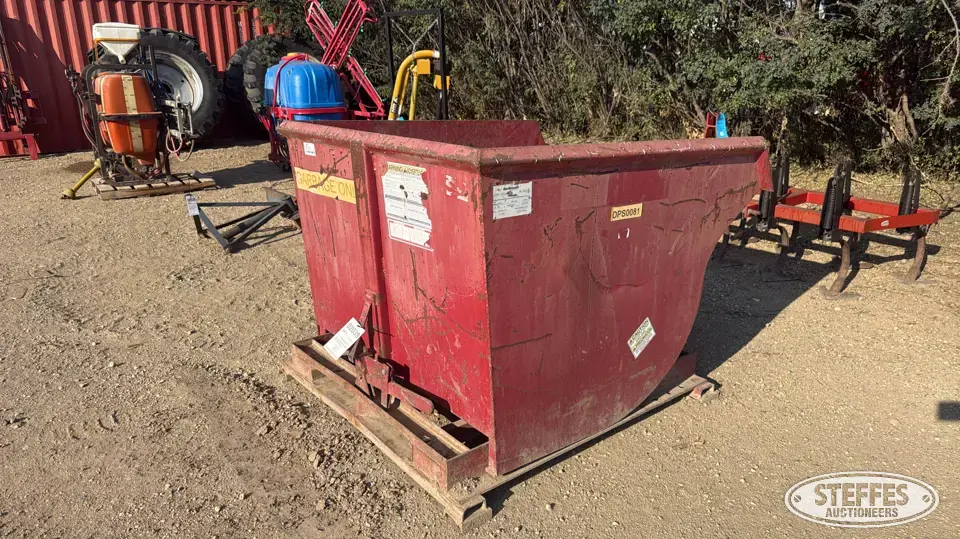 Golbreath H200 metal hopper Storage and Bench