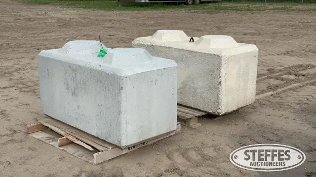 (2) Concrete stackable blocks