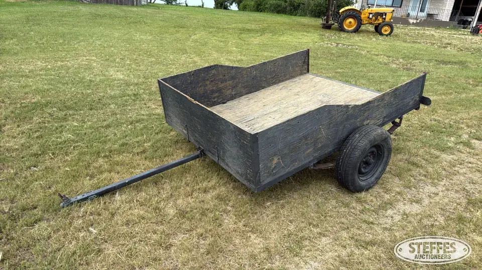 Shop-built single axle utility trailer