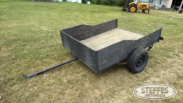 Shop-built single axle utility trailer