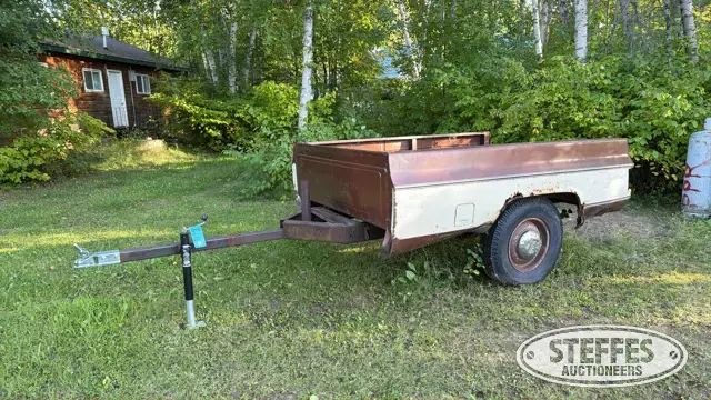 Shop-built pickup box trailer