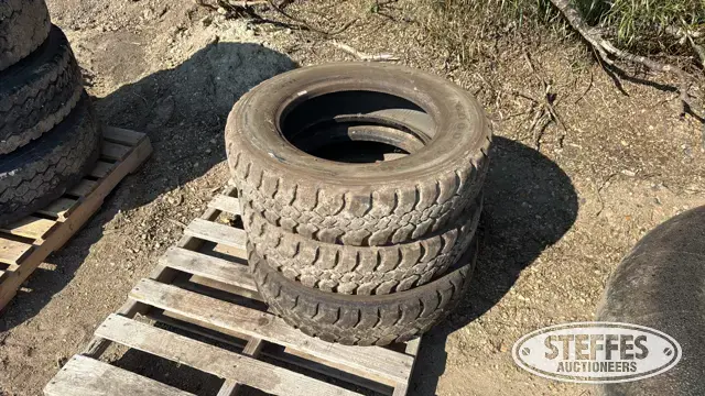 (3) Goodyear 8R19.5 tires