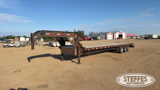 SWS tri-axle gooseneck equipment trailer