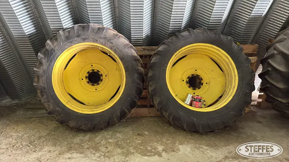 (2) Goodyear 16.9-38 tires Tractor-Implement Tire