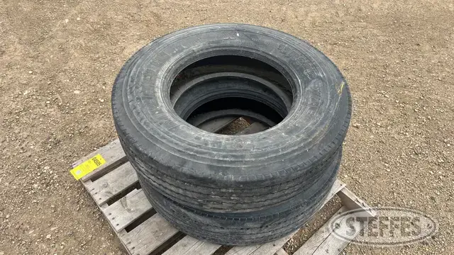 (2) Michelin 11R22.5 tires