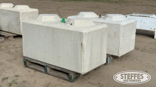 (2) Concrete stackable blocks