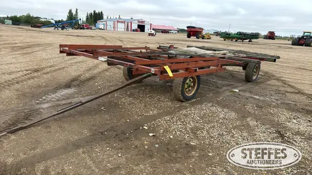 Shop-built bale trailer