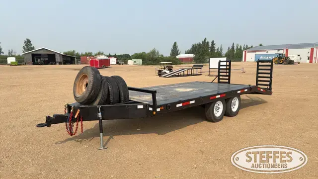 1985 Shop-built tandem axle equipment tailer