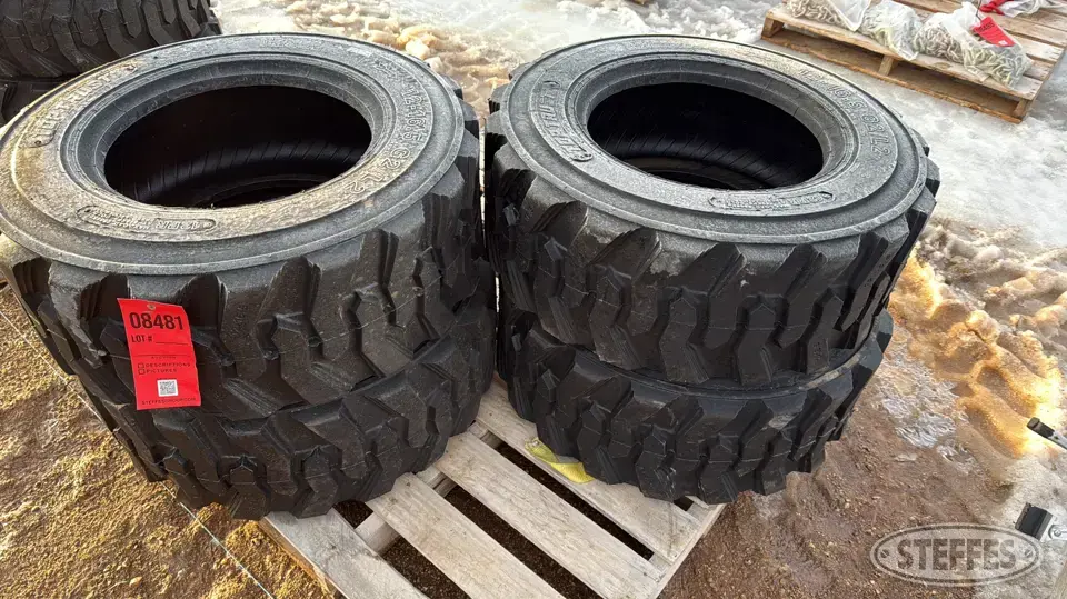(4) Top Trust 12-16.5 G2/L2 skid steer tires Construction Equipment Tire
