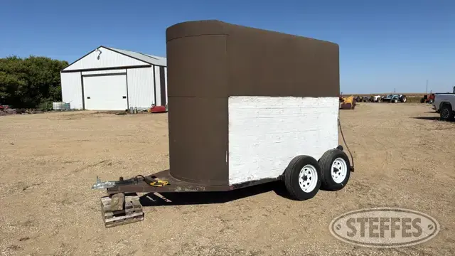 Shop-built tandem axle enclosed cargo trailer