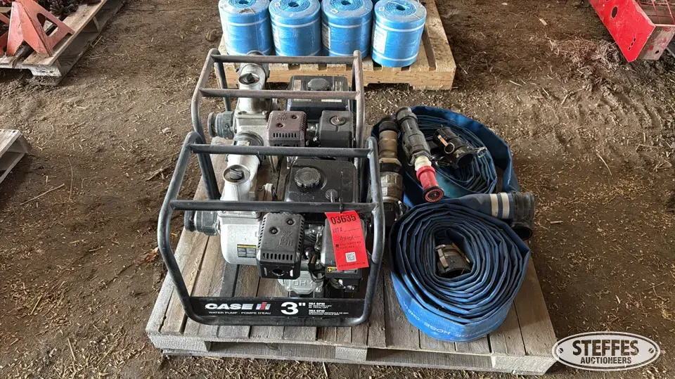 (2) Case IH water pumps Farm Support Item
