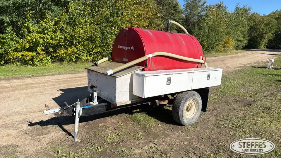 Shop built fire ttailer Water Tender