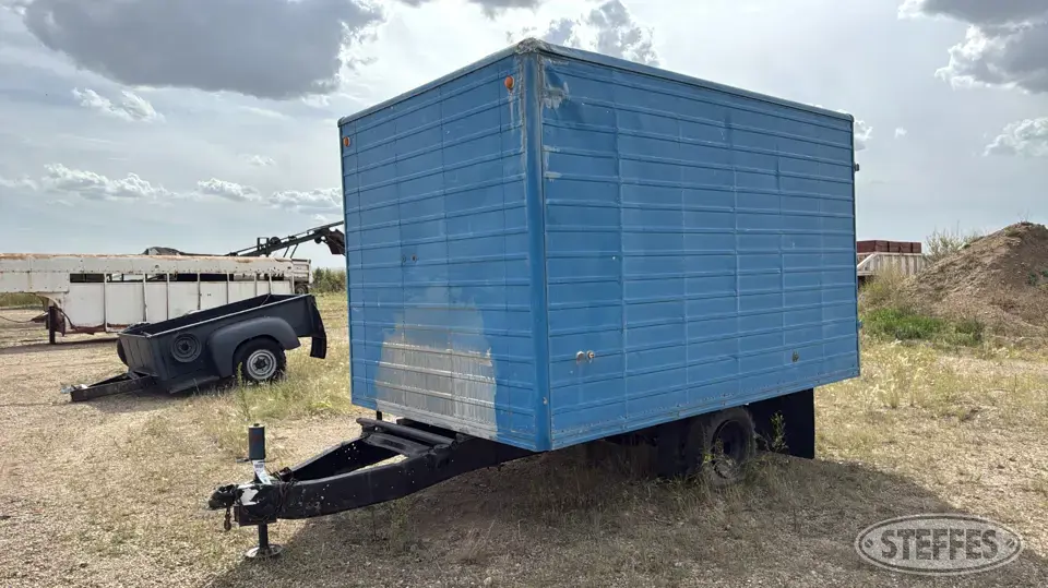 Shop-built single axle enclosed cargo trailer
